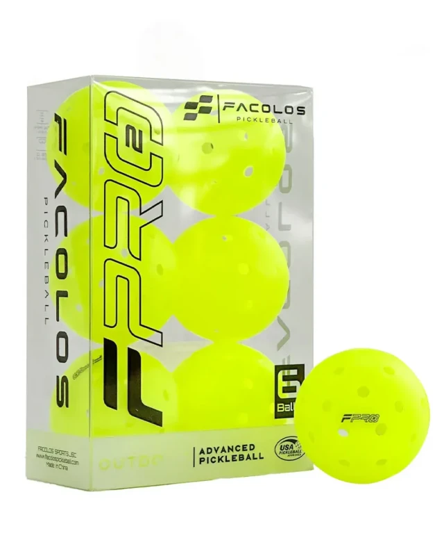 Facolos Pickeball F-Pro Gen 2 Advanced Outdoor Pickleball Pack Of 6