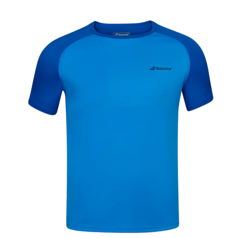 BABOLAT PLAY CREW NECK TEE MEN BLUE ASTER