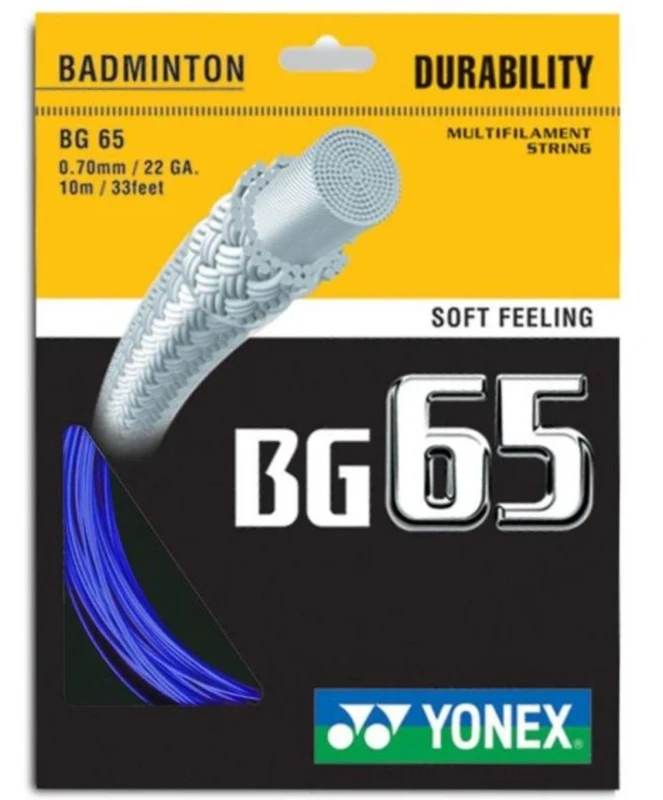 YONEX STRING BG65 ROYAL BLUE