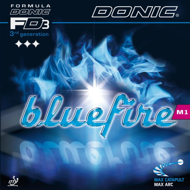 DONIC Table Tennis Rubbersheets Bluefire M1 max. red