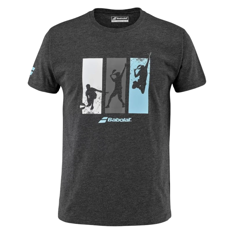 BABOLAT Padel COTTON TEE MEN BLACK