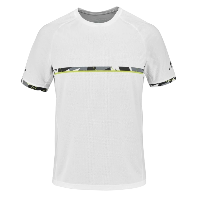 BABOLAT AERO CREW NECK TEE MEN WHITE
