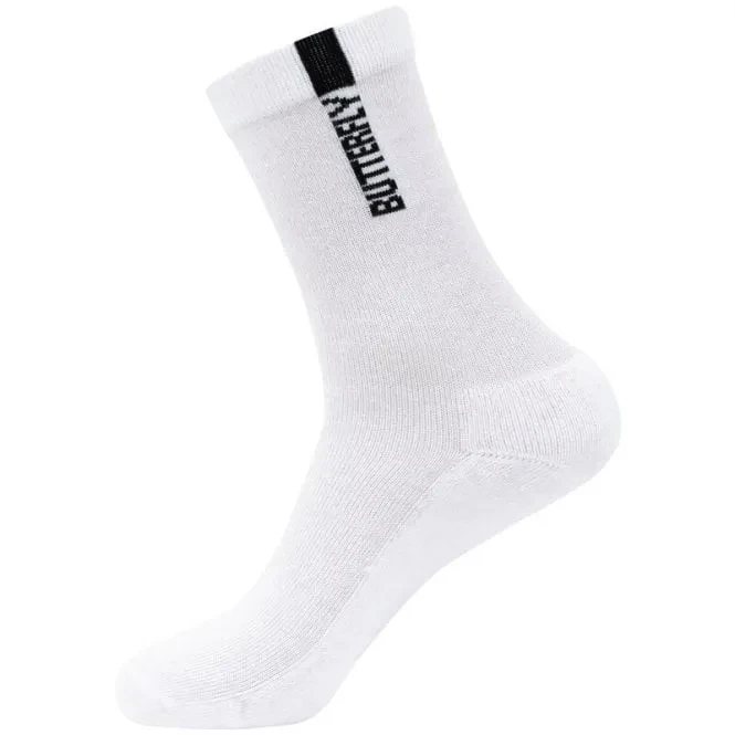 BUTTERFLY Crew Socks KIJUN black