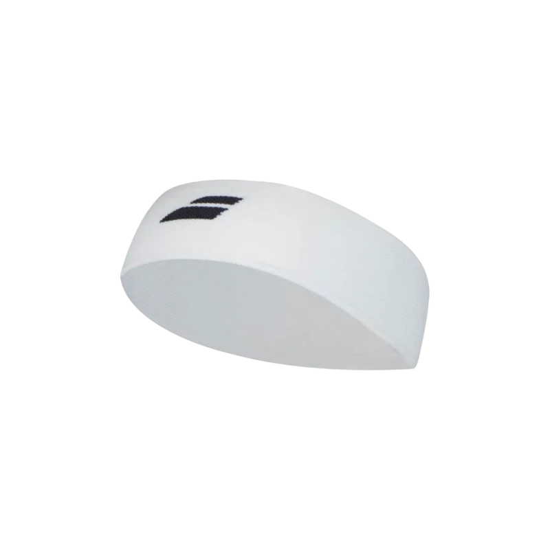 BABOLAT LOGO HEADBAND _ WHITE