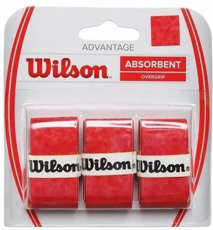 Wilson ADVANTAGE OVERGRIP RD 3PK _ RED