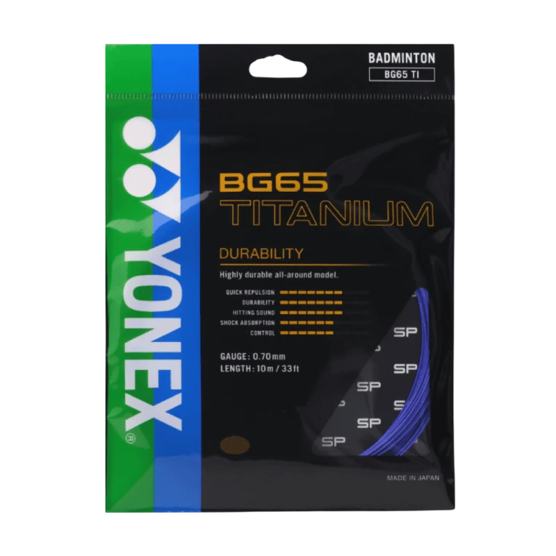 YONEX STRING BG65 TiTANIUM BLUE