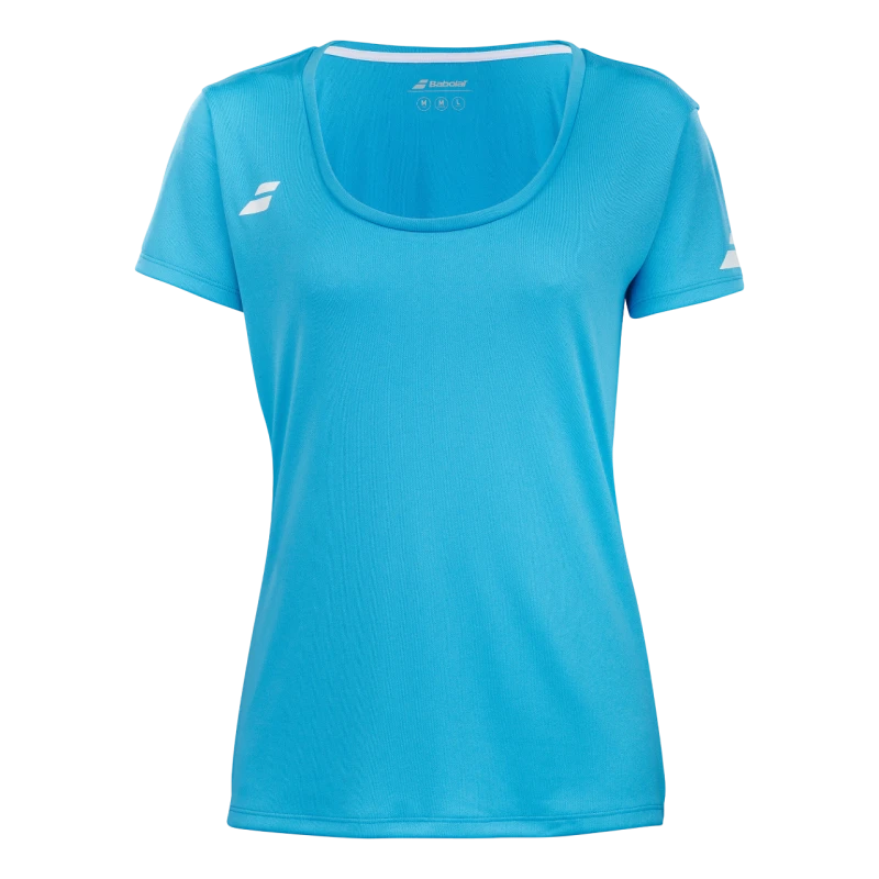 BABOLAT PLAY CAP SLEEVE TOP WOMEN CYAN BLUE