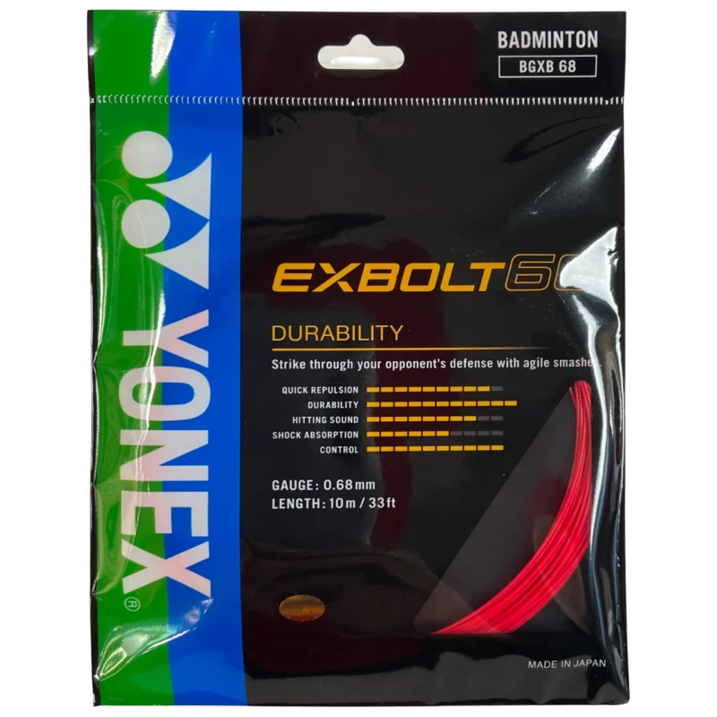 YONEX STRING EXBOLT 68 FLASH RED