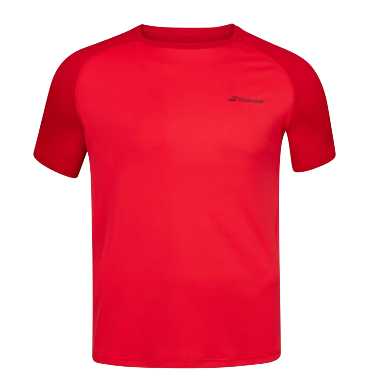 BABOLAT PLAY CREW NECK TEE BOY TOMATO RED