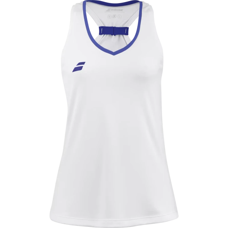 BABOLAT PLAY TANK TOP GIRL White/White